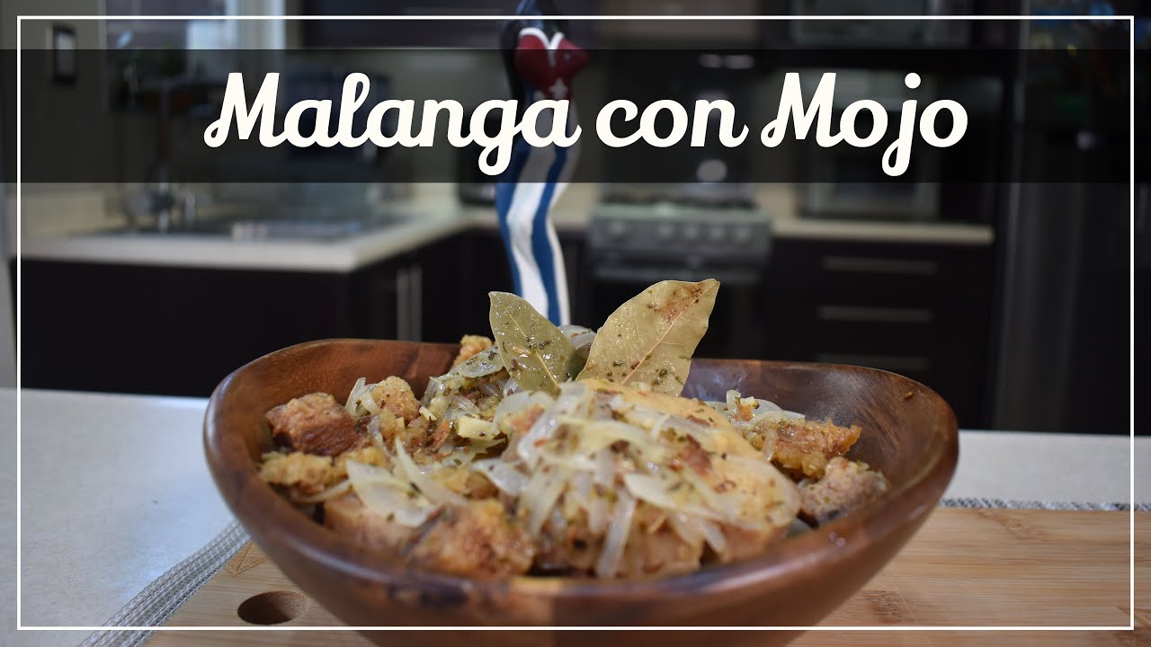 Malanga con mojo. Receta sencilla y nutritiva, paso a paso.