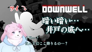 【DOWNWELL】 モンスターだらけの井戸に潜ってきますわ【＃ケモノVtuber】