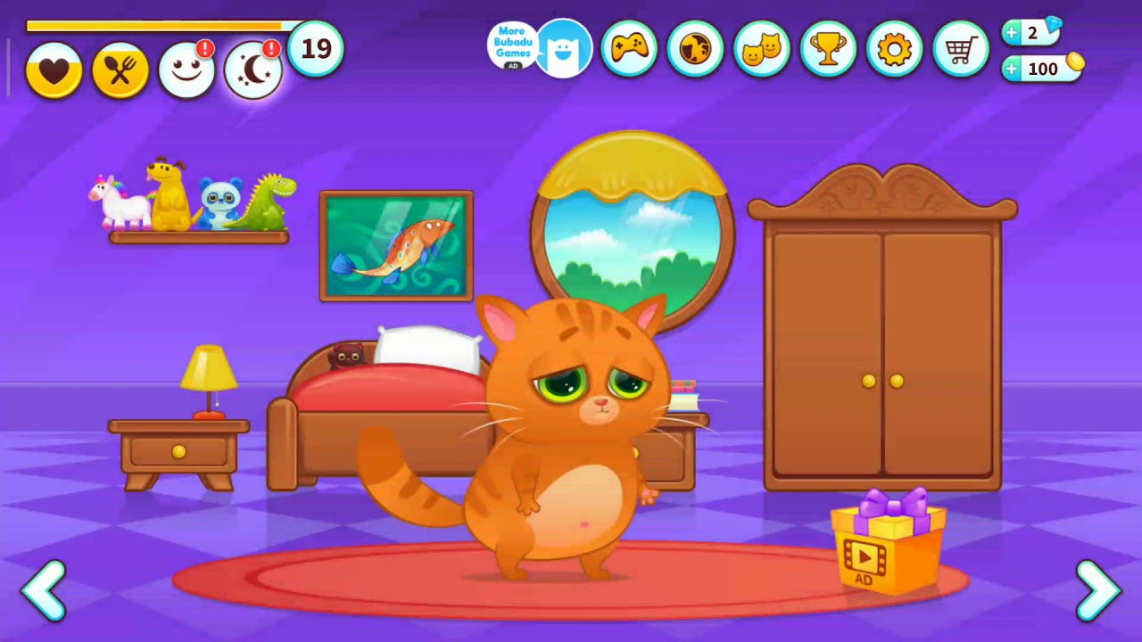 Play Fun Bubbu - Funny Cat - My Virtual Pet Gameplay - YouTube
