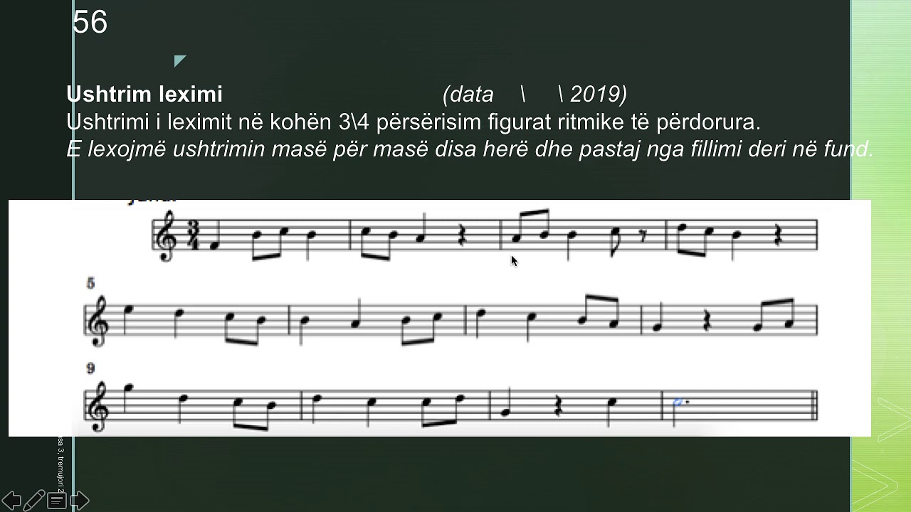 56. Ushtrim leximi 3\4, klasa 3, tremujori III