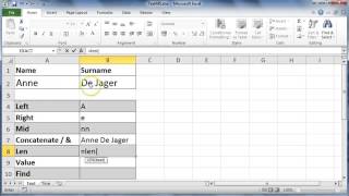 CAT 12 Spreadsheets Office - 5 Text Functions