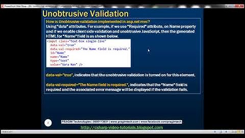 Part 88   Unobtrusive validation in asp net mvc