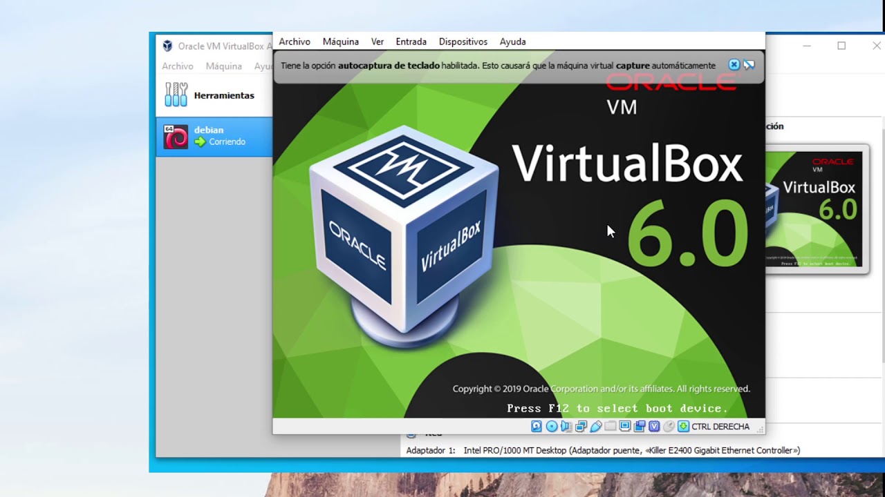 01 instalar debian en virtualbox - YouTube
