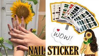 How To Put Korean Nail Art Sticker | ABBIGING_