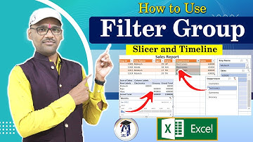 How to Use Slicer and timeline in Excel| Filter Group in Excel| Insert Tab in Excel | Excel Tutorial