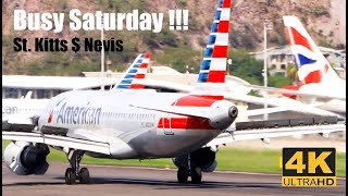 Busy Saturday !! | 767-300F | 777-200 | 757-200 | 738 | 739 | A320 | E175..@ St. Kitts | Caribbean