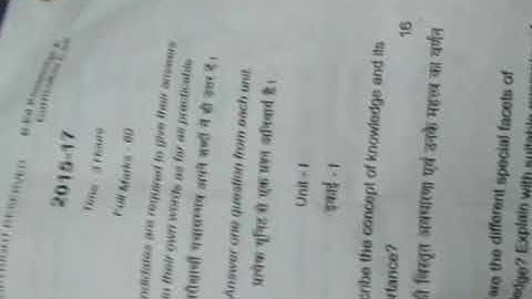 Knowledge and curriculum , 2018 question paper .