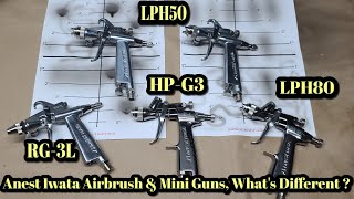 Anest Iwata LPH80 LPH50 HPG3 RG3L What's Different,  Model Makers Airbrush