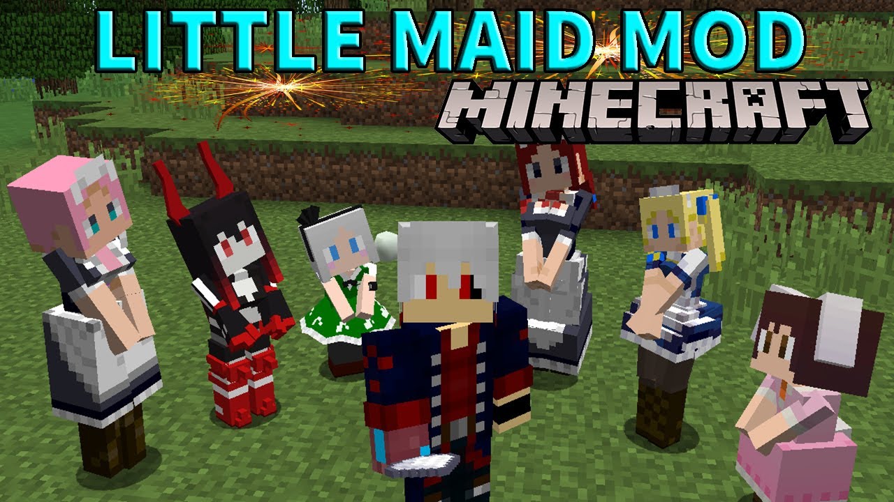 Little Maid Mod Ten A Tu Propia Waifu En Minecraft Minecraft Review Mod 1 12 2 Minecraft Summary マイクラ動画