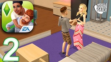 THE SIMS MOBILE Gameplay Part 2 - Dating a Sim (iOS Android)