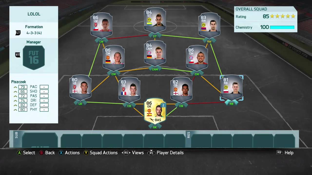 80-90K SQUAD BUILDER!!! (FIFA 16)
