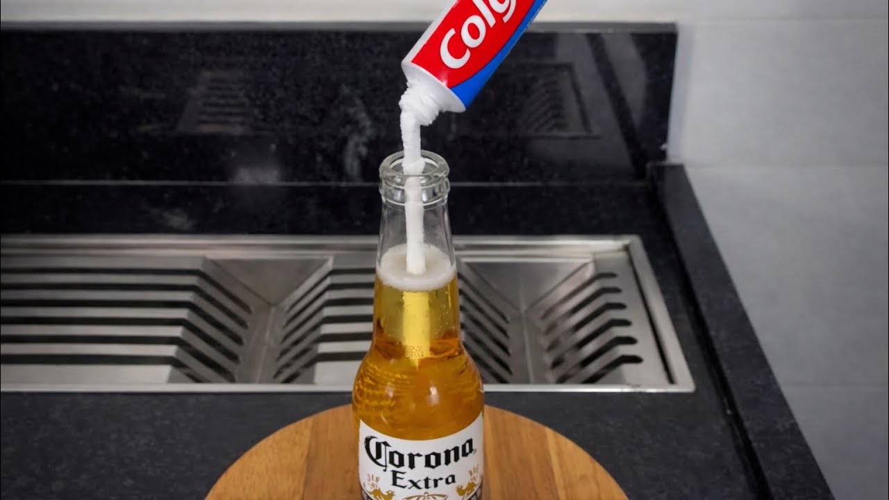 THE TRICK THAT'S DRIVING HOUSEWIVES CRAZY: TOOTHPASTE IN BEER! - YouTube