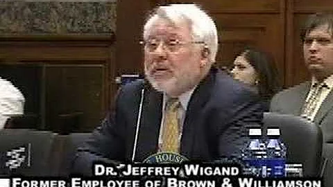 Whistleblower Protection Hearing: Jeffrey Wigand T...