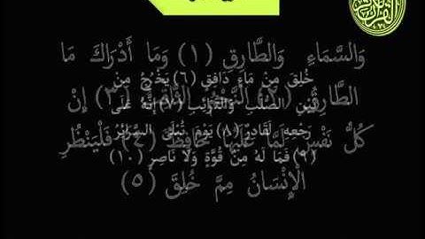 سورة الطارق القارئ إدريس أبكر