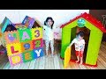 Van and Daddy Play Building New Playhouse Fun for Kids, BaBiBum