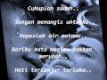 LUVIA - JANGAN MENANGIS UNTUKKU LYRICS