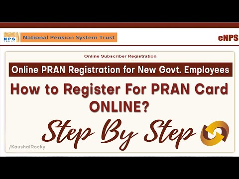 How to apply for PRAN Card of Govt employees | NPS online registration form filling Govt employees