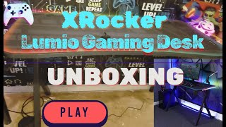 XRocker Lumio Gaming Desk unboxing