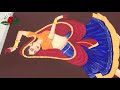 Mughal  style painting with acrylic paint : time lapse video