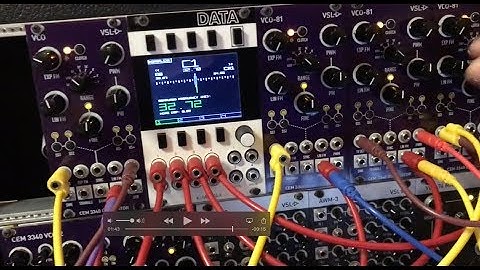 VSL VCO-81 Eurorack 12hp precision analog VCO CEM3340 4-voice unison tracking demo