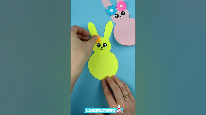 How to Make a Paper Bunny | DIY Easy Easter Crafts #Shorts