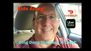 DoorDash and UberEats Ride Along With Me!  How Much Did I Earn???