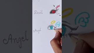 Devil eye or Angel Eye? #art​ #drawing​ #painting​ #handmade​ #art​ #eye #animation​ #sketch​ #craft