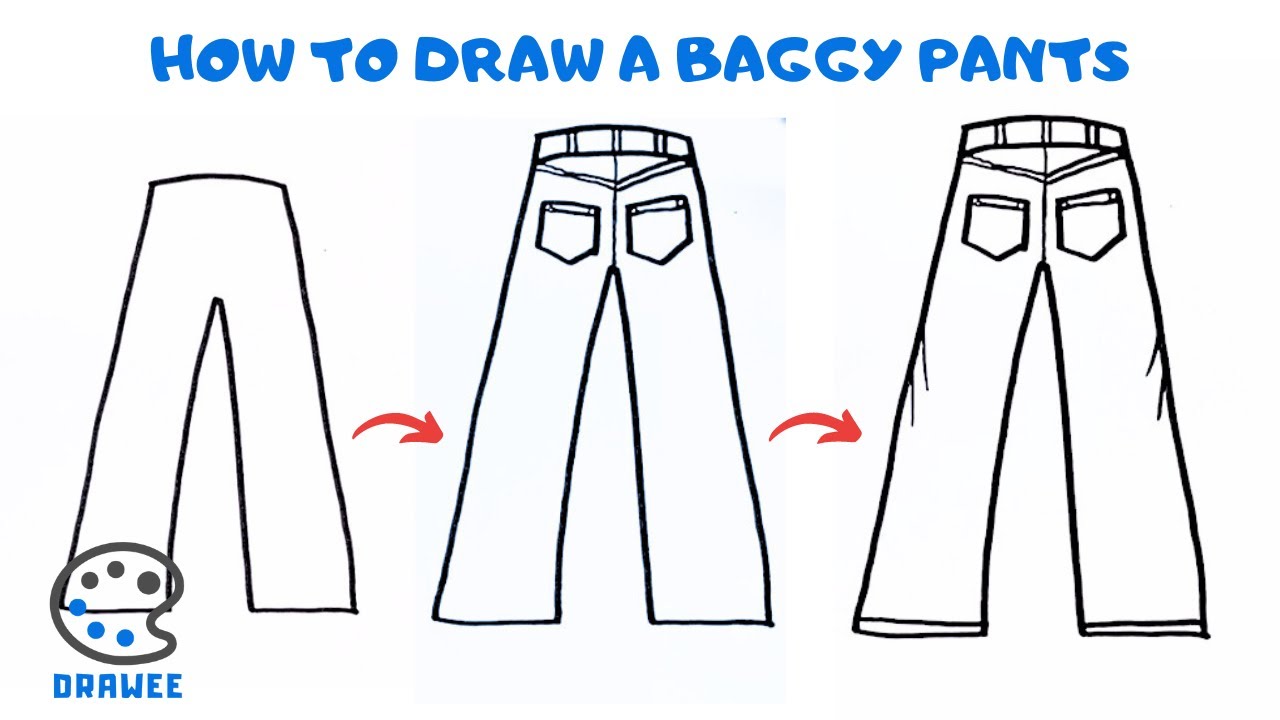 How to draw a Baggy Pants 