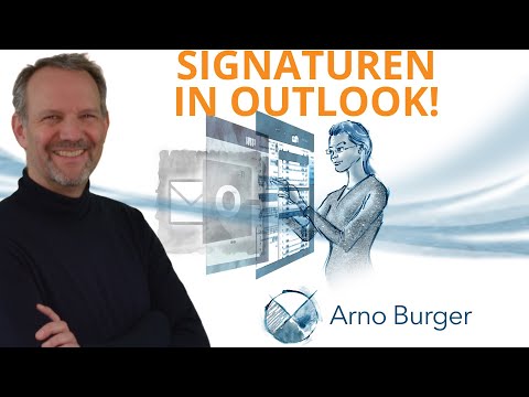 SO erstellst DU eine SIGNATUR in Outlook! | Arno Burger | Outlook Tipps und Tricks #11