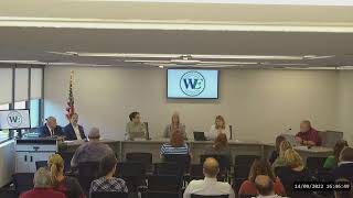 Board of Education Meeting September 14, 2022
