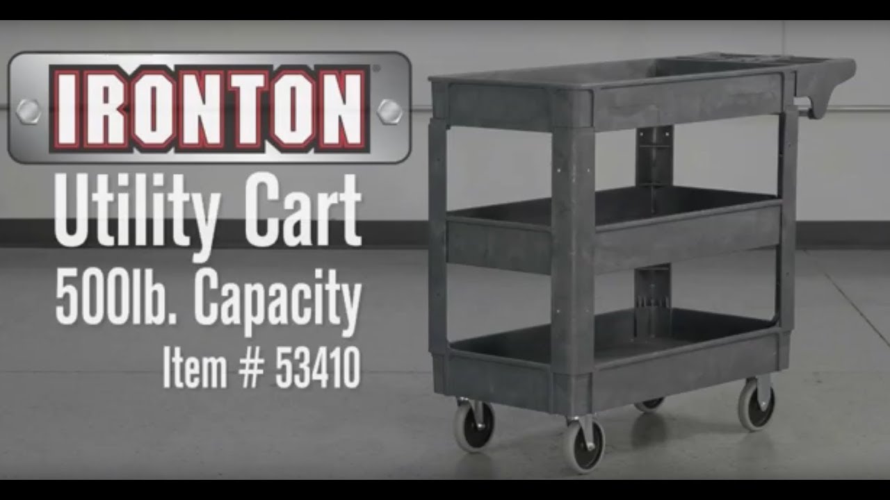 Ironton 500-Lb. Utility Cart  40 3/8in.W x 17 1/3in.D x 33 2/3in.H