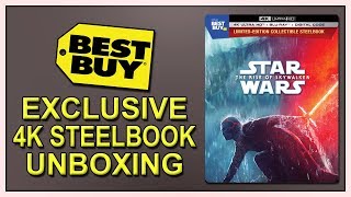 Star Wars: The Rise of Skywalker Best Buy Exclusive 4K+2D Blu-ray SteelBook Unboxing