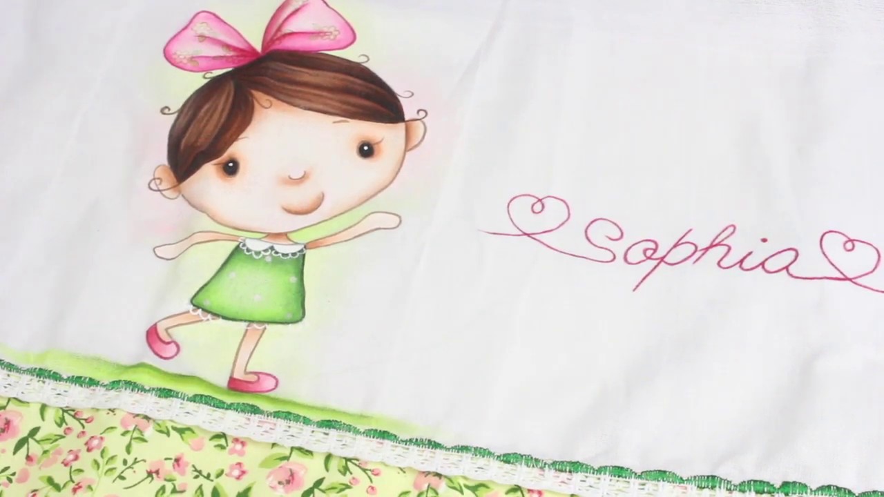 Bonequinha facil - Pintura em fralda