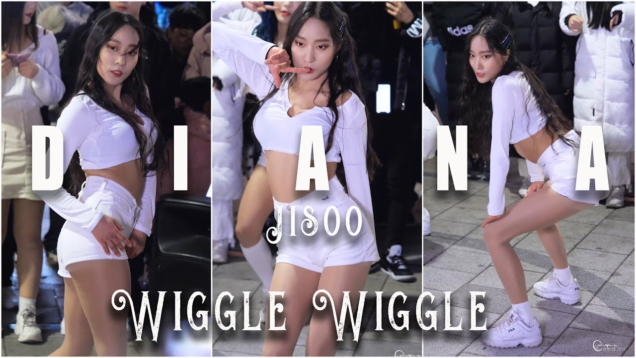200126 댄스팀 다이아나 DIANA 지수 'Wiggle Wiggle 위글위글' @홍대버스킹 4K 60P 직캠
