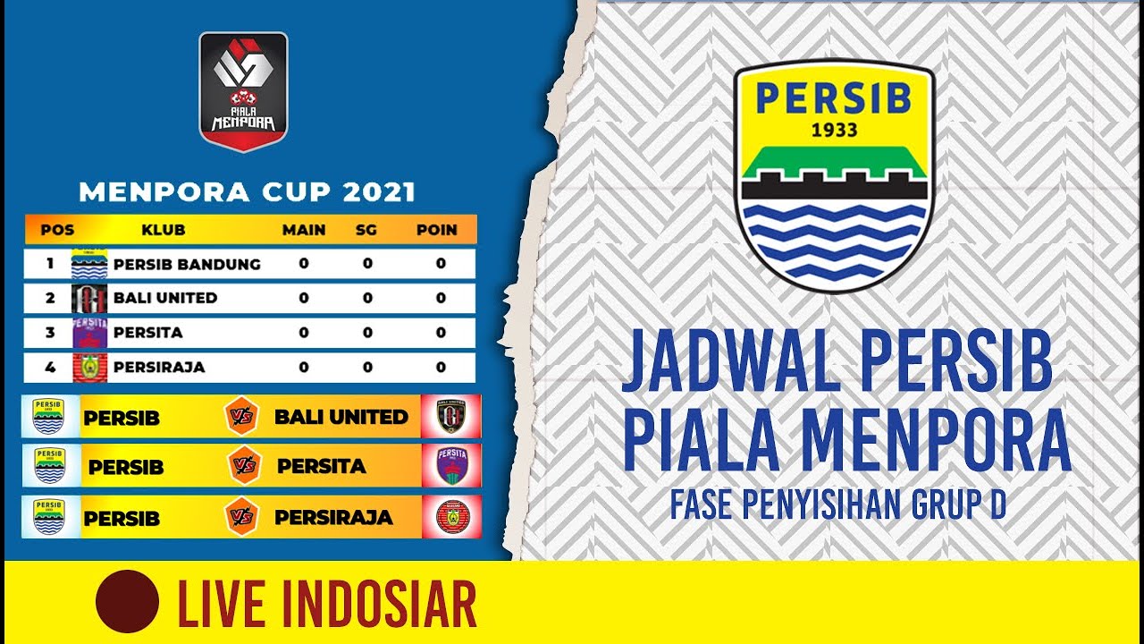 Live Indosiar Persib : Tonton Persib Bandung Vs Persita ...