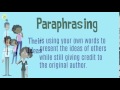 Ashford Learning Resource Library: Paraphrasing - How to Use Other's Ideas in Your Writing