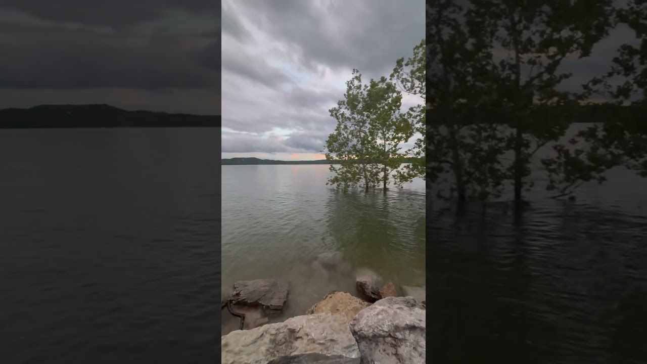Flooding at table rock lake near Branson Missouri 