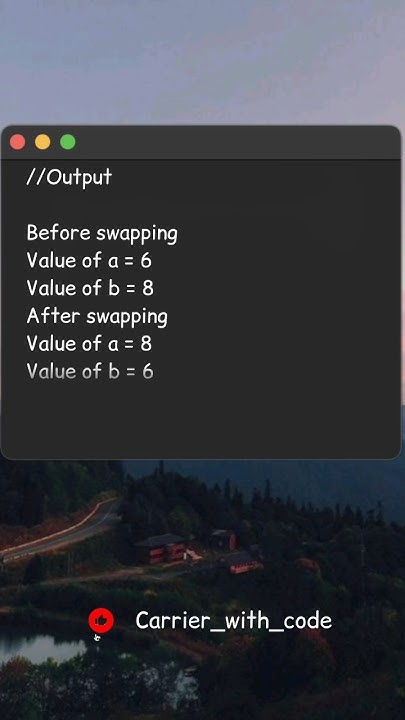 C Program to Swap Two Numbers using a temporary Variable 🧑‍💻 c tutorial ...