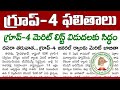 TSPSC Group-4 Results 2023 Update | TS Group-4 Merit List 2023