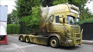 Scania R580 V8 LongLine Berthons Vikings Special Paint