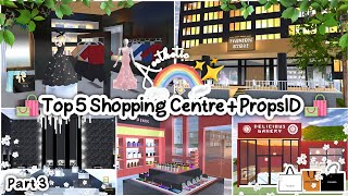 Top 5 Shopping Centre + PropsID ✨🛍️ Aesthetic : Sakura School Simulator