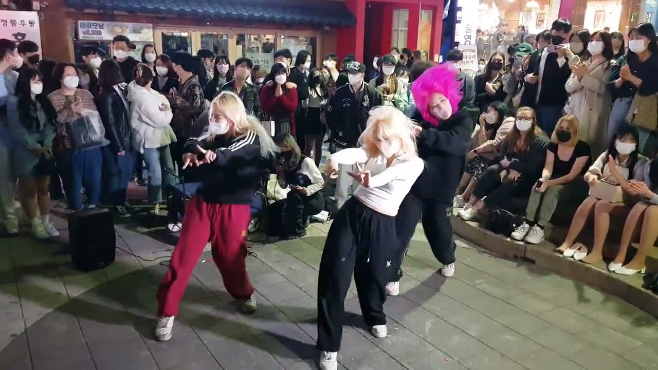 20220416 hongdae busking 홍대버스킹 댐스팀 레드크루(danceteam 'REDCREW') - 게스트 LALISA(라리사) _ LISA(리사)