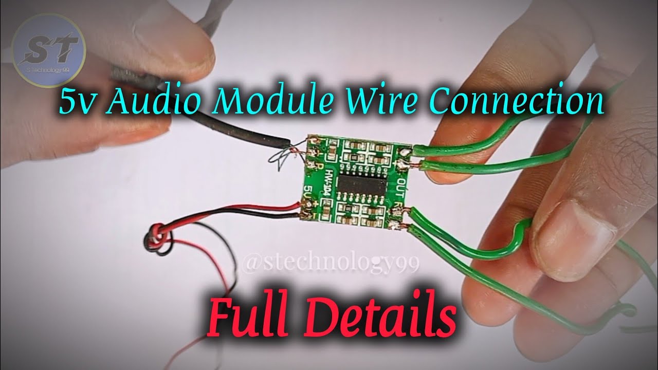 5v Audio module Wire Connection Easy💡| - YouTube