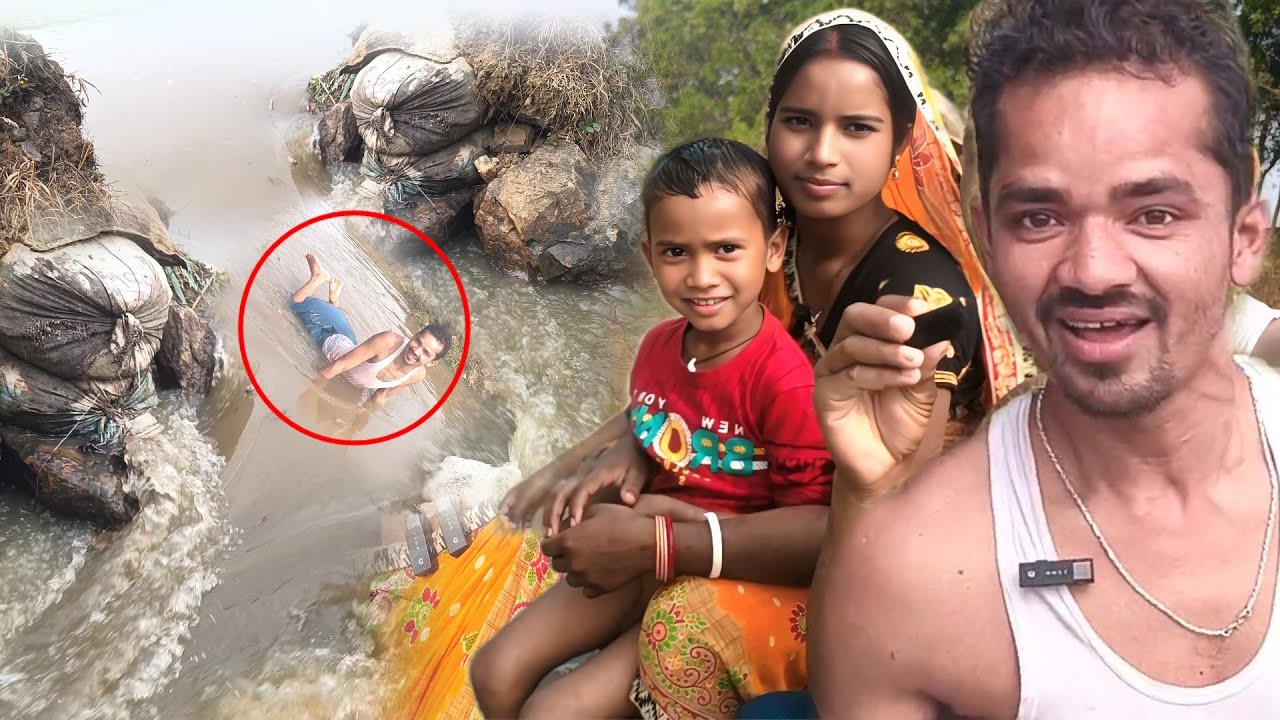 আজকের শুকনা নদির বন্যা দেখলে চমকে যাবেন//Sanju Mahati New Vlog 