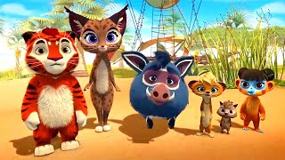 Leo and Tig 🦁 The Fastest Runner 🐯 Best episodes 🦁 Funny Family Animated Cartoon for Kids