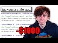 Charity quizzes about myself - WRONG ANSWER = DONATE $$$$