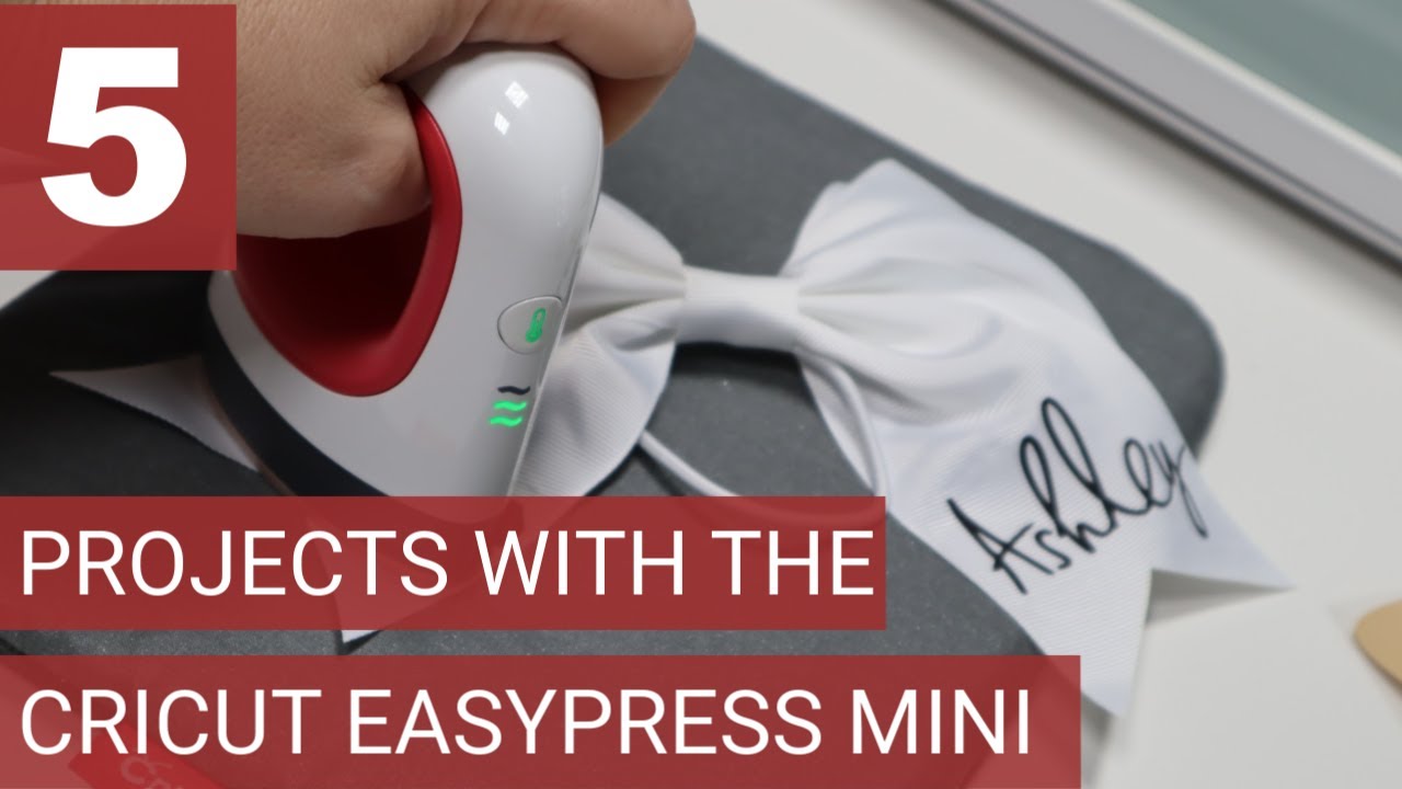 Cricut Raspberry Mini Press Machine Bundle with Mini HTV Iron-On Sampl
