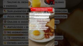 9 hábitos matutinos que provocan pérdida de nutrientes