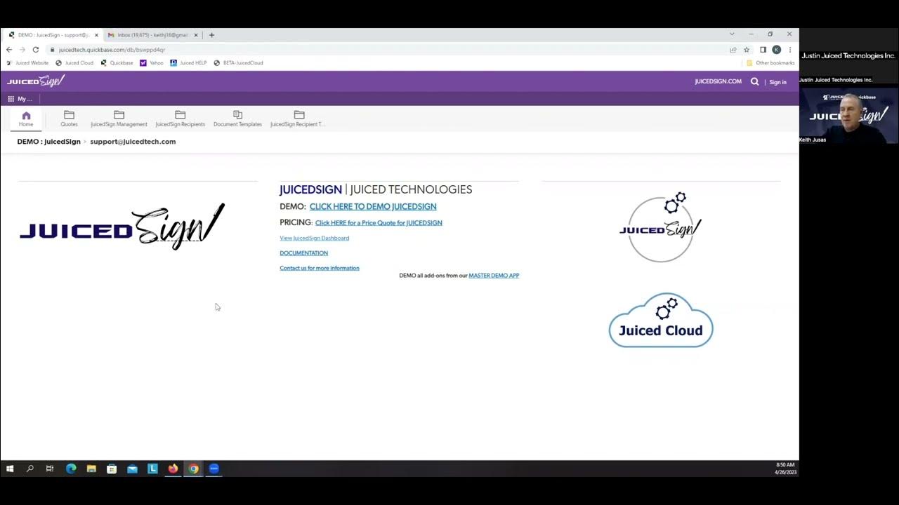 JuicedSign for Quickbase Demo Application Tutorial | Juiced ...