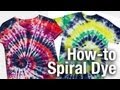 Howto spiral swirl design tie dye technique